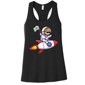 You GME Stonk To The Moon WSB Stock Market Women's Racerback Tank