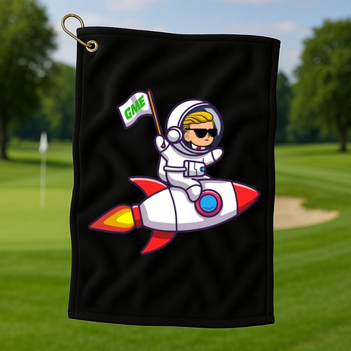 You GME Stonk To The Moon WSB Stock Market Golf Towel