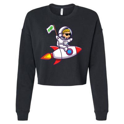 You GME Stonk To The Moon WSB Stock Market Cropped Pullover Crew