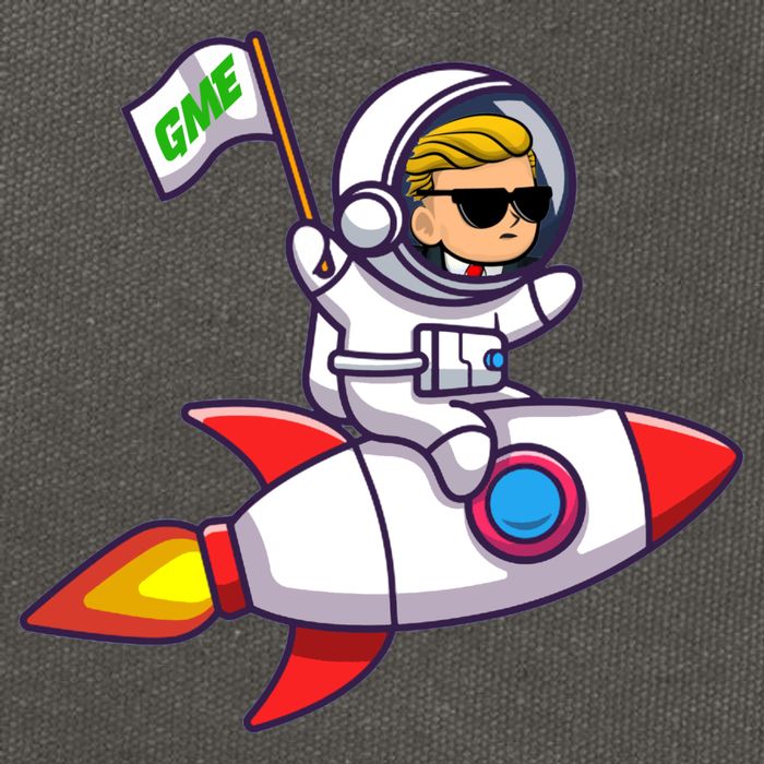 You GME Stonk To The Moon WSB Stock Market Cotton Canvas Backpack
