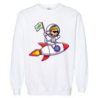 You GME Stonk To The Moon WSB Stock Market Garment-Dyed Sweatshirt
