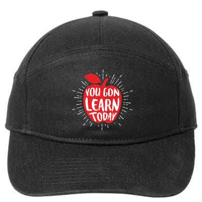 You Gon Learn Today 7-Panel Snapback Hat