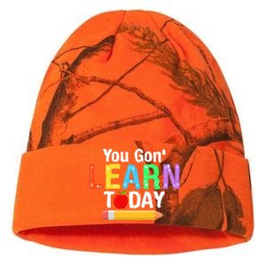 You Gon' Learn Today Back To School Kati Licensed 12" Camo Beanie