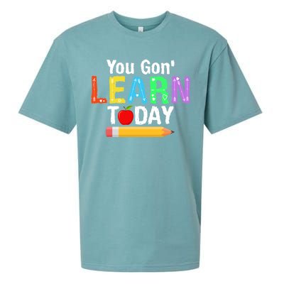 You Gon' Learn Today Back To School Sueded Cloud Jersey T-Shirt