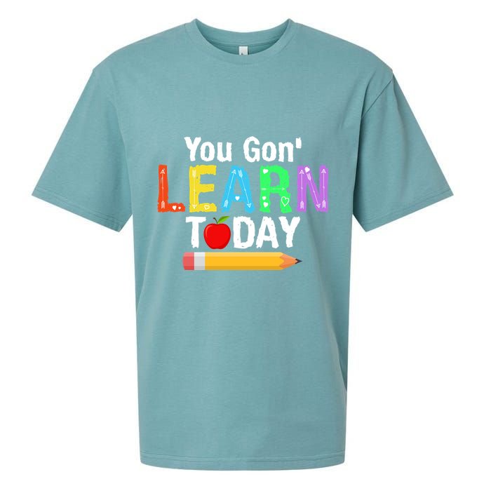 You Gon' Learn Today Back To School Sueded Cloud Jersey T-Shirt