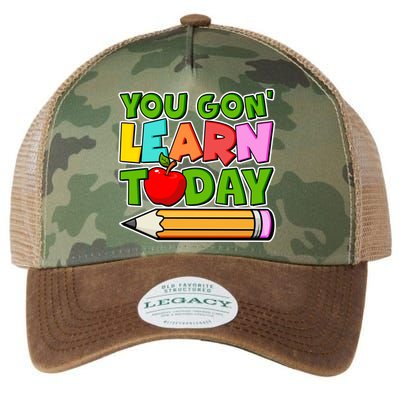 You Gon' Learn Today School Teacher Legacy Tie Dye Trucker Hat