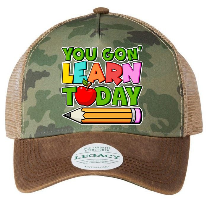 You Gon' Learn Today School Teacher Legacy Tie Dye Trucker Hat