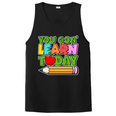 You Gon' Learn Today School Teacher PosiCharge Competitor Tank