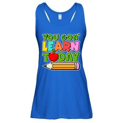 You Gon' Learn Today School Teacher Ladies Essential Flowy Tank