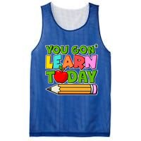 You Gon' Learn Today School Teacher Mesh Reversible Basketball Jersey Tank