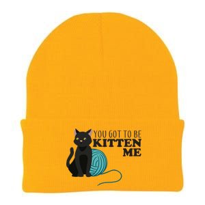 You Got To Be Kitten Me Knit Cap Winter Beanie