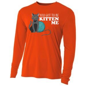 You Got To Be Kitten Me Cooling Performance Long Sleeve Crew