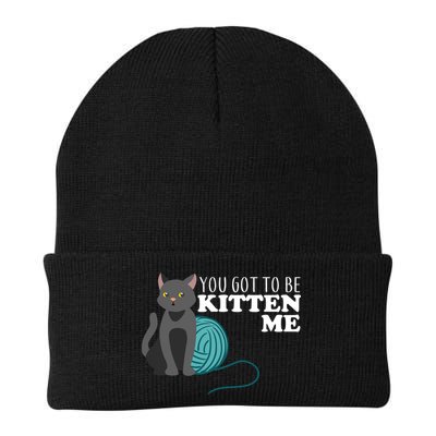 You Got To Be Kitten Me Knit Cap Winter Beanie