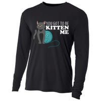 You Got To Be Kitten Me Cooling Performance Long Sleeve Crew