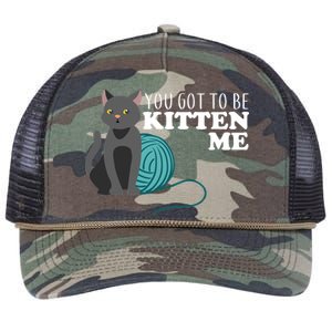 You Got To Be Kitten Me Retro Rope Trucker Hat Cap