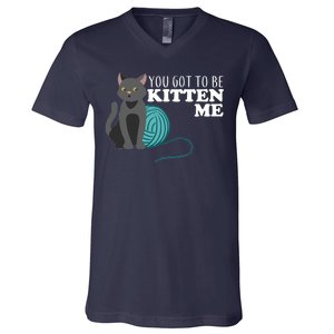 You Got To Be Kitten Me V-Neck T-Shirt