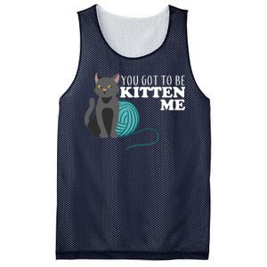 You Got To Be Kitten Me Mesh Reversible Basketball Jersey Tank