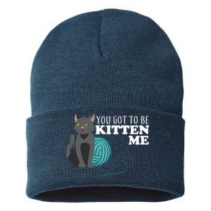 You Got To Be Kitten Me Sustainable Knit Beanie