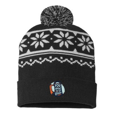 You Had Me At Beer USA-Made Snowflake Beanie