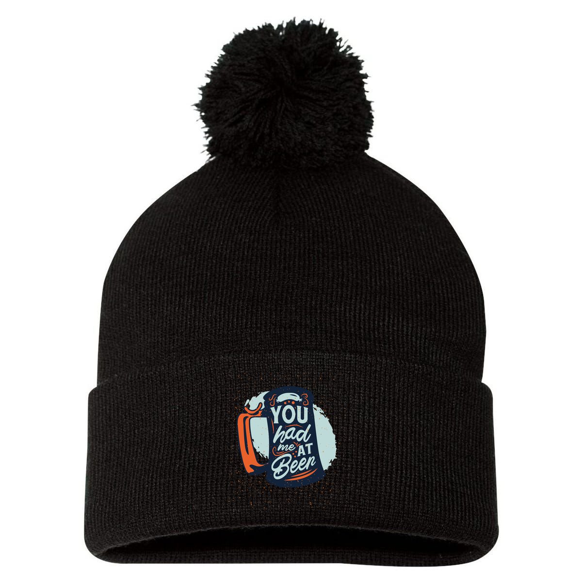 You Had Me At Beer Pom Pom 12in Knit Beanie