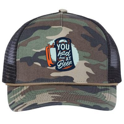 You Had Me At Beer Retro Rope Trucker Hat Cap