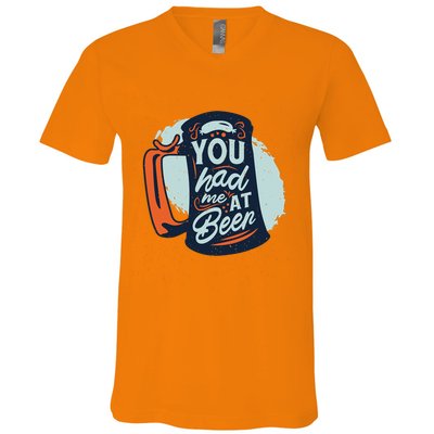 You Had Me At Beer V-Neck T-Shirt