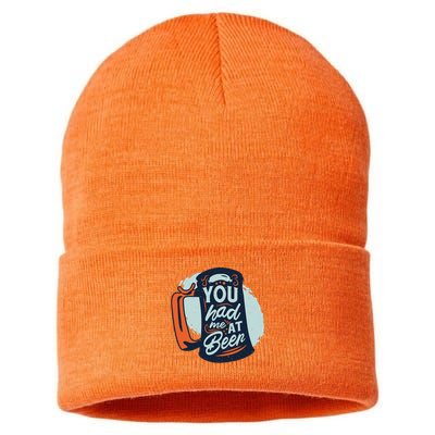 You Had Me At Beer Sustainable Knit Beanie