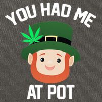 You Had Me At Pot Funny St Patricks Day Weed Cotton Canvas Backpack