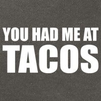 You Had Me At Tacos Cotton Canvas Backpack