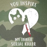 You Inspire My Inner Serial Killer Funny Cat Legacy Tie Dye Trucker Hat