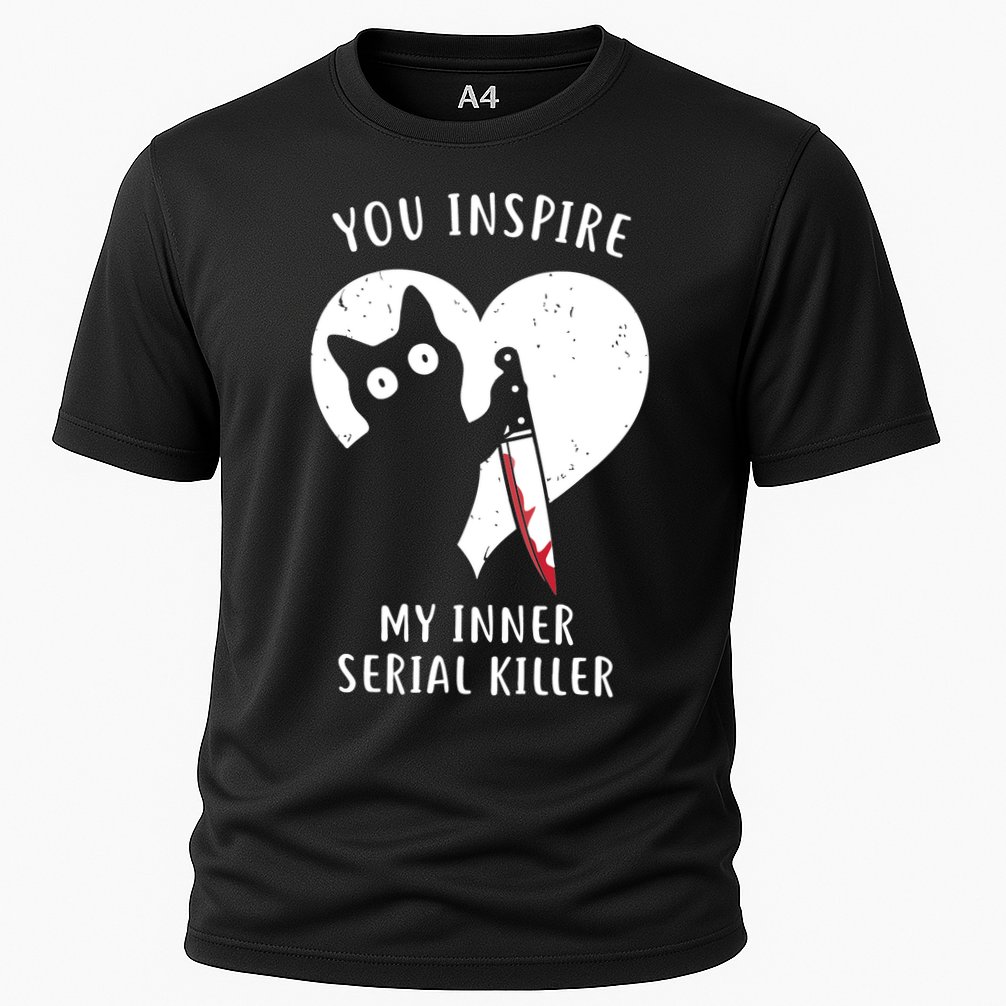 You Inspire My Inner Serial Killer Funny Cat Performance Shirt