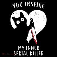 You Inspire My Inner Serial Killer Funny Cat Youth Performance Sprint T-Shirt