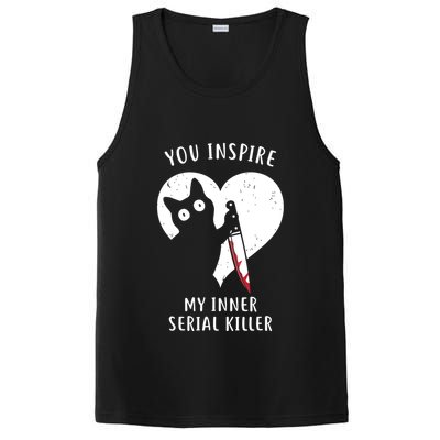 You Inspire My Inner Serial Killer Funny Cat PosiCharge Competitor Tank