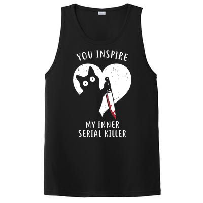 You Inspire My Inner Serial Killer Funny Cat PosiCharge Competitor Tank