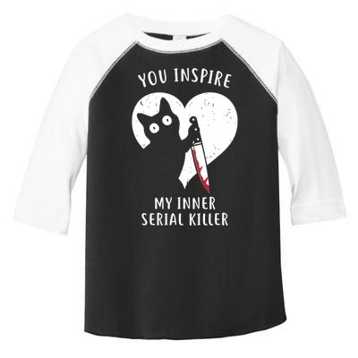 You Inspire My Inner Serial Killer Funny Cat Toddler Fine Jersey T-Shirt