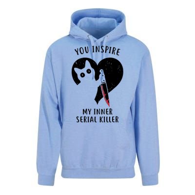 You Inspire My Inner Serial Killer Funny Cat Unisex Surf Hoodie