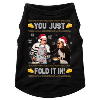 You Just Fold It Funny Cheese Xmas Sweater Doggie Tank
