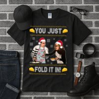 You Just Fold It Funny Cheese Xmas Sweater Tall T-Shirt