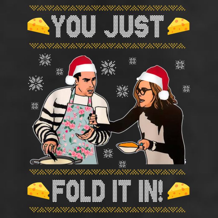 You Just Fold It Funny Cheese Xmas Sweater Adult Drive Performance Visor
