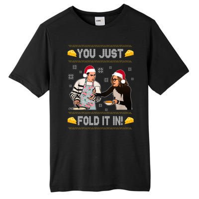 You Just Fold It Funny Cheese Xmas Sweater Tall Fusion ChromaSoft Performance T-Shirt