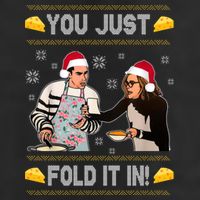 You Just Fold It Funny Cheese Xmas Sweater 15oz Campfire Ceramic Mug