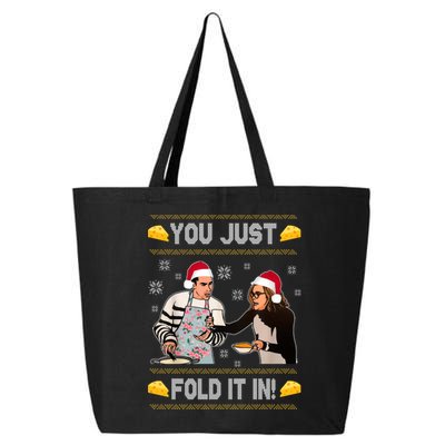 You Just Fold It Funny Cheese Xmas Sweater 25L Jumbo Tote