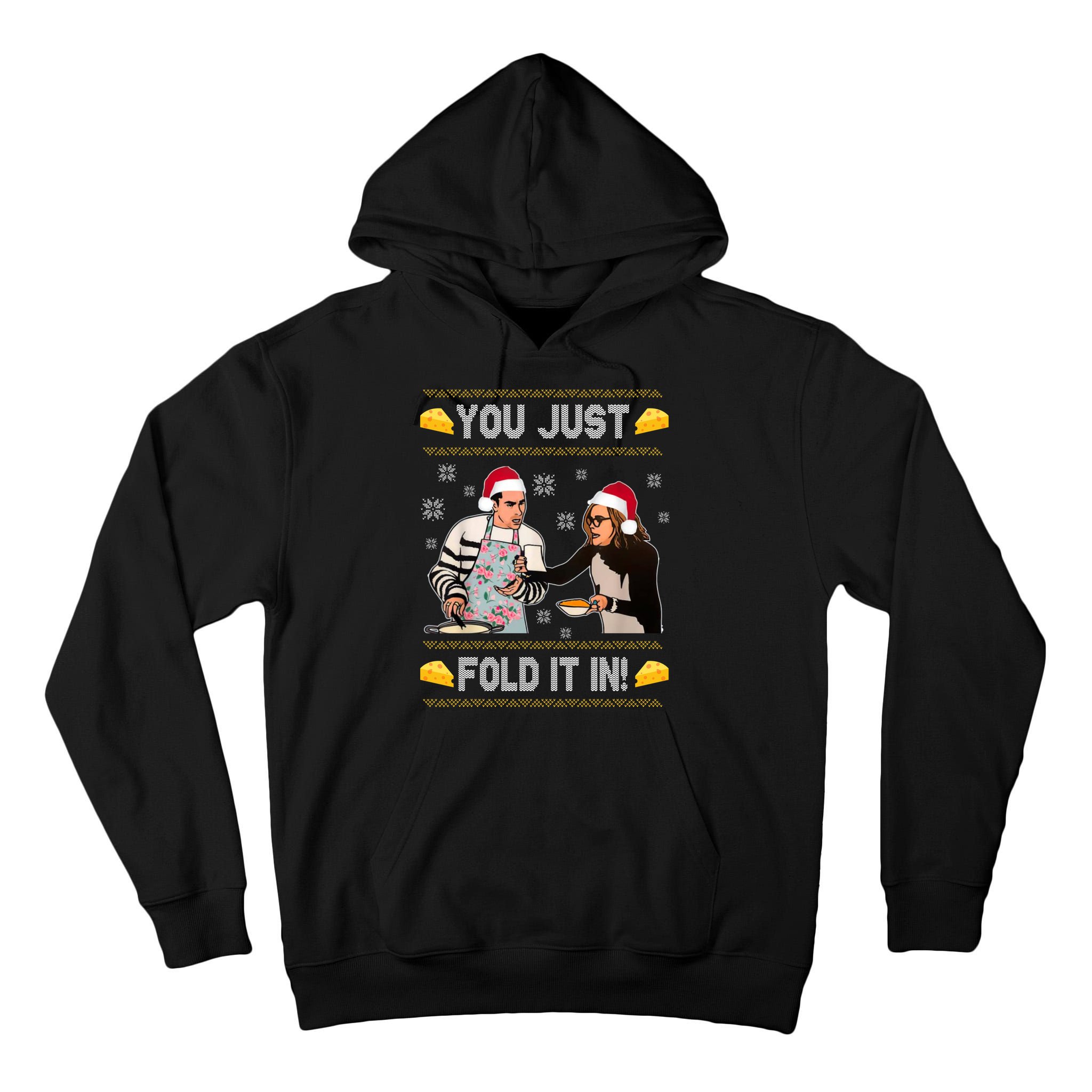 You Just Fold It Funny Cheese Xmas Sweater Tall Hoodie