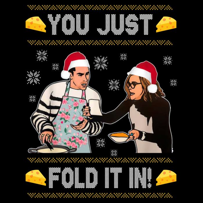 You Just Fold It Funny Cheese Xmas Sweater Short Acrylic Beanie