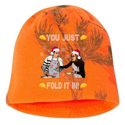 You Just Fold It Funny Cheese Xmas Sweater Kati - Camo Knit Beanie