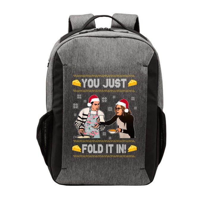 You Just Fold It Funny Cheese Xmas Sweater Vector Backpack