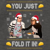 You Just Fold It Funny Cheese Xmas Sweater Vector Backpack