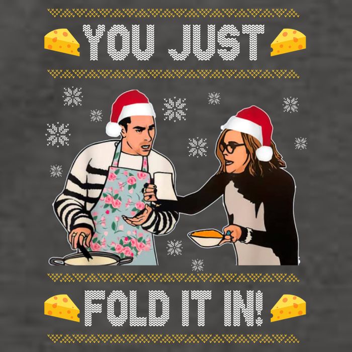 You Just Fold It Funny Cheese Xmas Sweater Vector Backpack