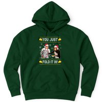You Just Fold It Funny Cheese Xmas Sweater Hoodie