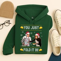 You Just Fold It Funny Cheese Xmas Sweater Hoodie